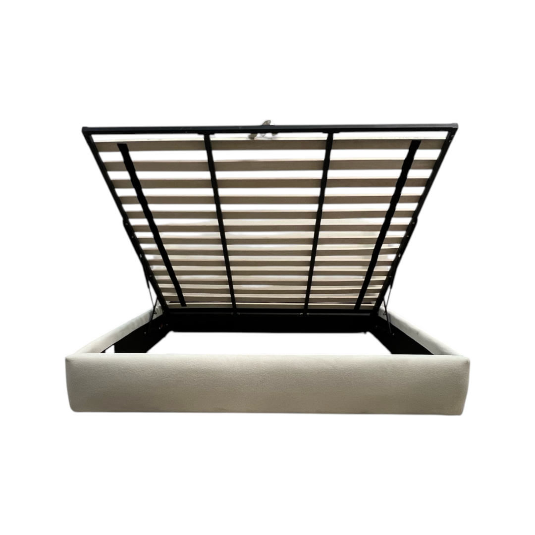 Castlery Auburn Performance Bouclé Storage King Size Bed