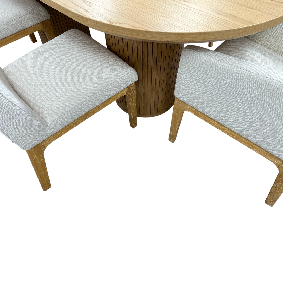 Castlery Harper Dining Table With Elliot Chair Set