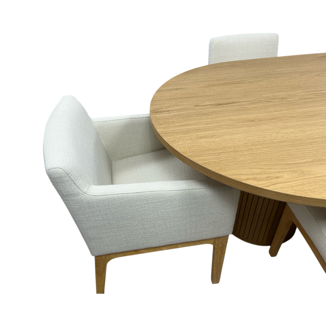 Castlery Harper Dining Table With Elliot Chair Set