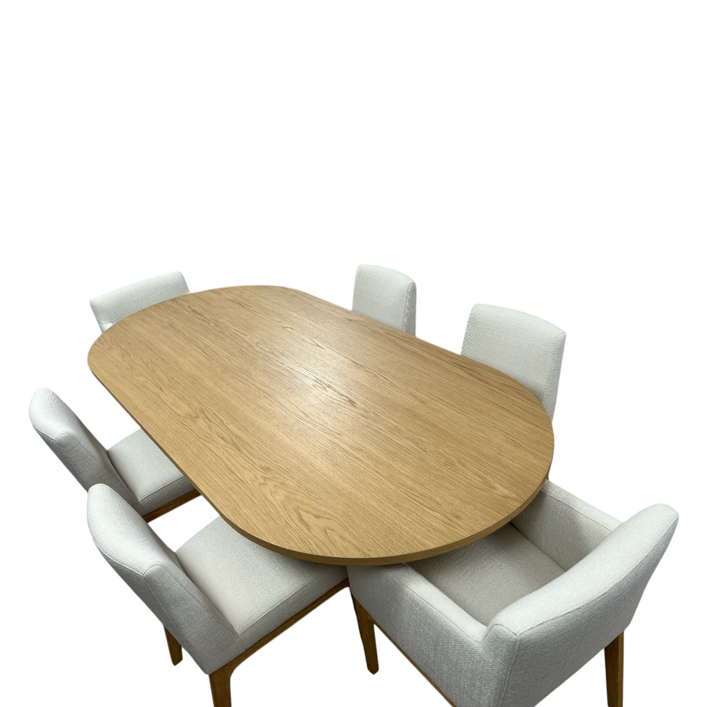 Castlery Harper Dining Table With Elliot Chair Set