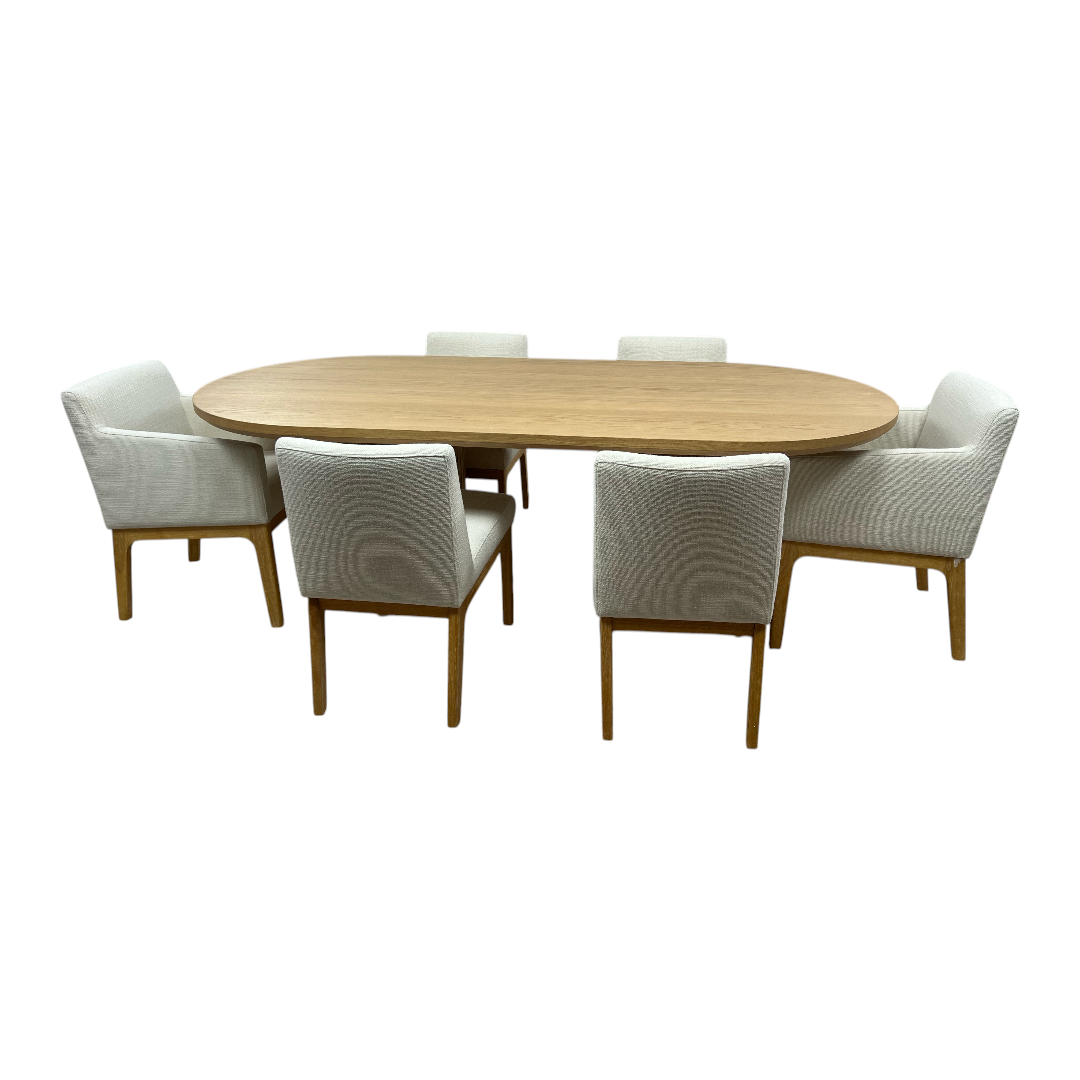 Castlery Harper Dining Table With Elliot Chair Set
