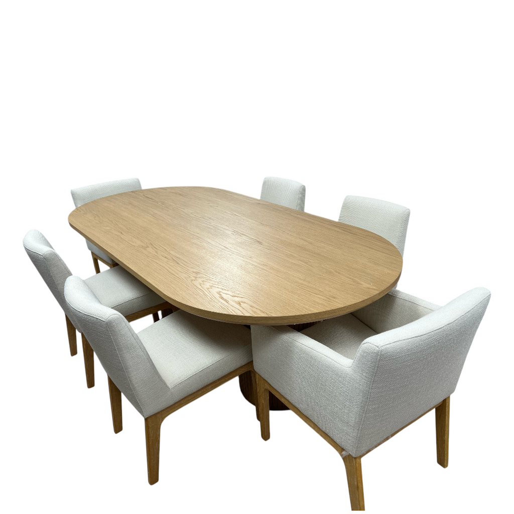 Castlery Harper Dining Table With Elliot Chair Set