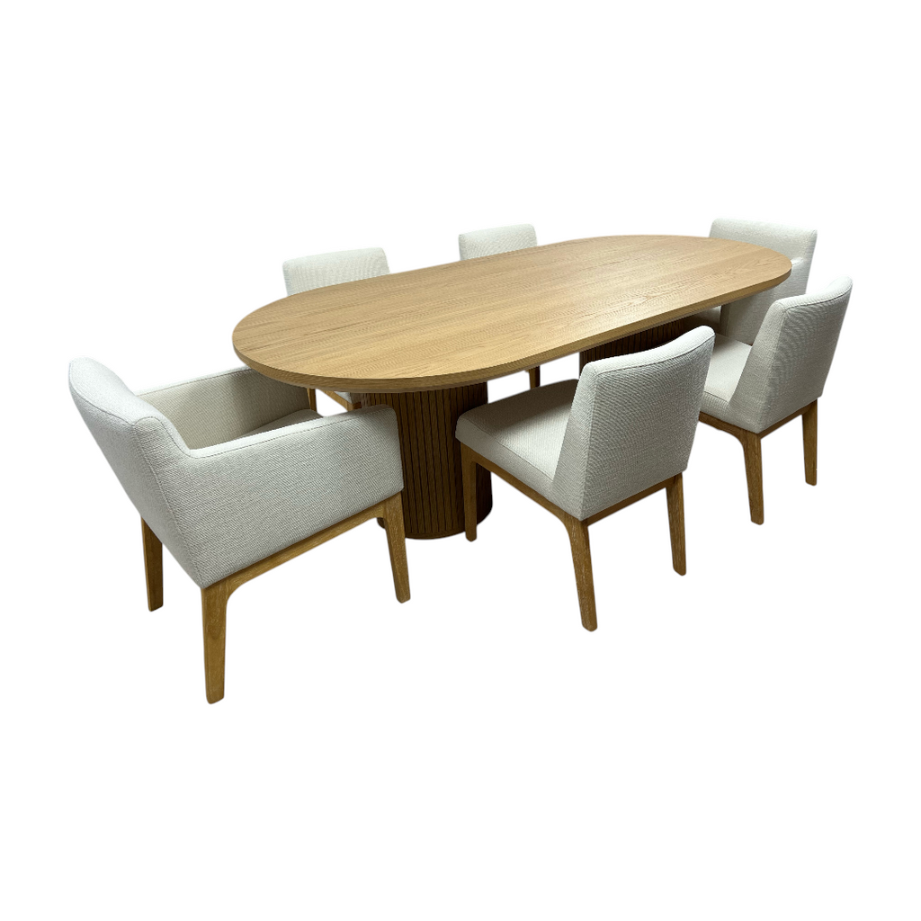 Castlery Harper Dining Table With Elliot Chair Set