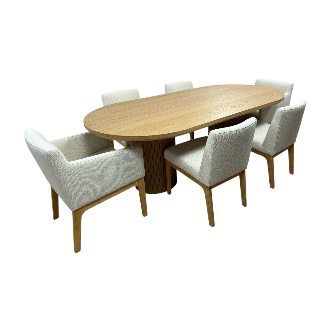 Castlery Harper Dining Table With Elliot Chair Set