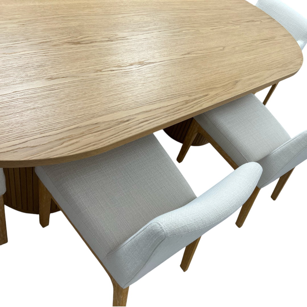 Castlery Harper Dining Table With Elliot Chair Set