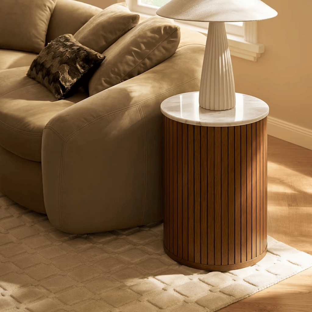 Castlery Harper Marble Side Table, 15" × 15" × 19.5" — image 1 of 4