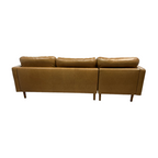 Castlery Madison Leather Chaise Sectional Sofa