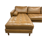 Castlery Madison Leather Chaise Sectional Sofa