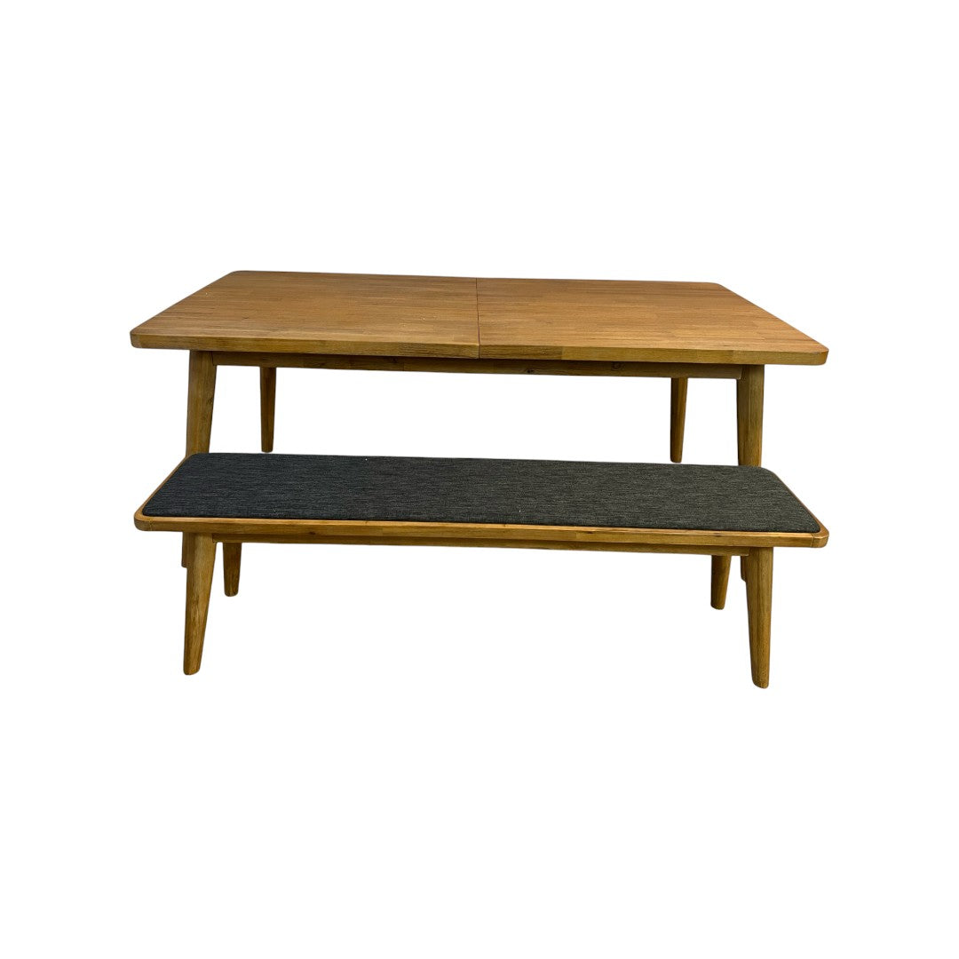 Castlery Seb Extendable Dining Table with Bench