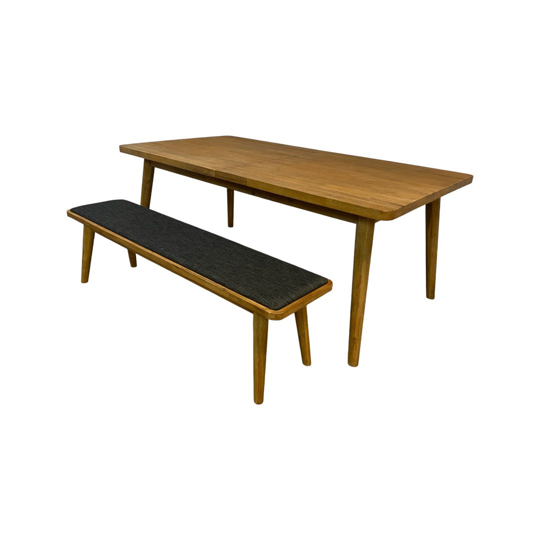 Castlery Seb Extendable Dining Table with Bench