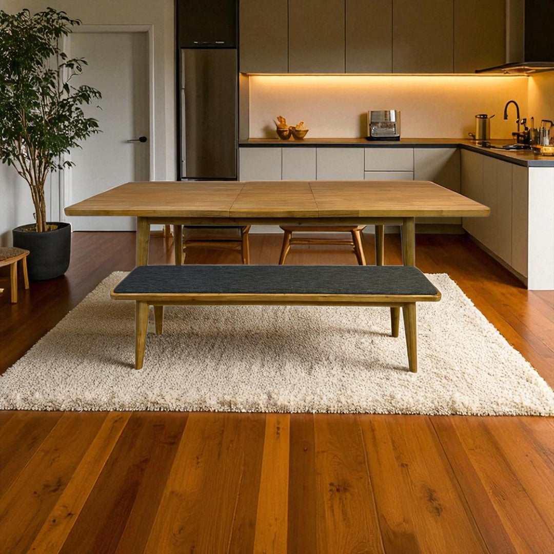 Castlery Seb Extendable Dining Table with Bench