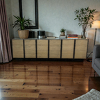 Century Furniture Large Wayland Media Console, 117" × 17" × 34" — image 1 of 4
