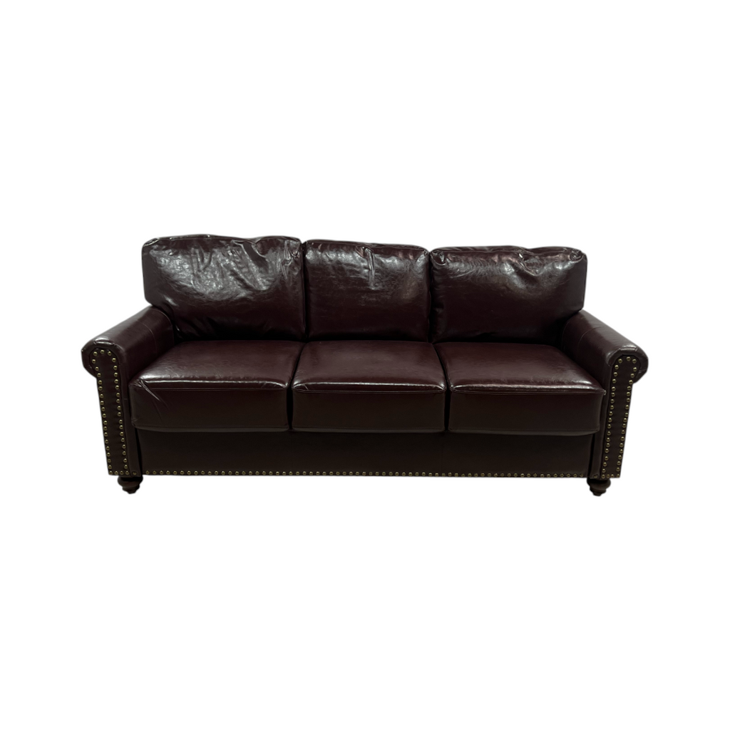 Charlton Home Denardo Faux Leather Rolled Arm Sofa with Storage – KyDeco