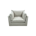 Classic Home Audrey Upholstered Swivel Armchair Set of 2