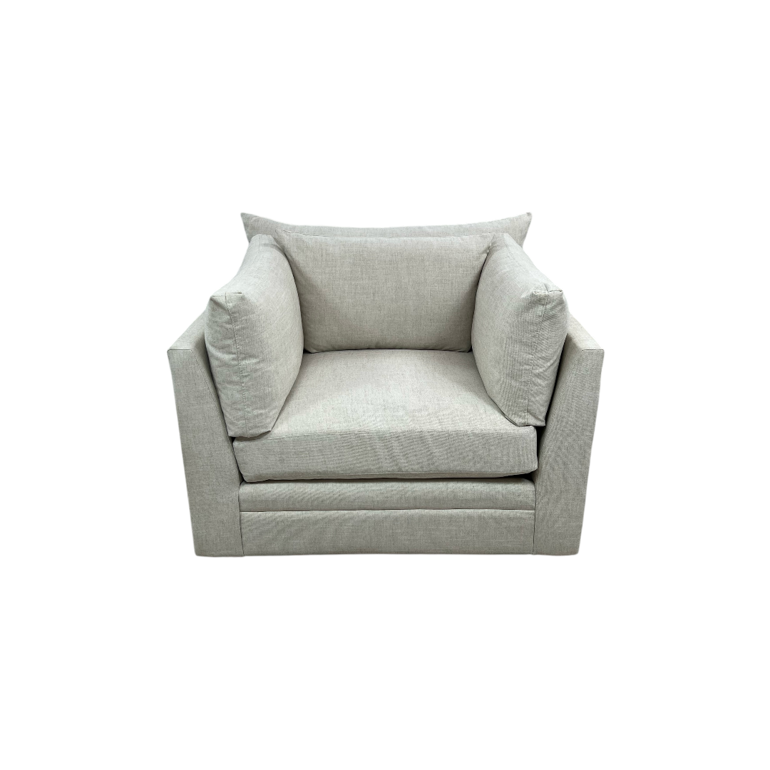 Classic Home Audrey Upholstered Swivel Armchair Set of 2