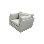 Classic Home Audrey Upholstered Swivel Armchair Set of 2