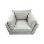 Classic Home Audrey Upholstered Swivel Armchair Set of 2