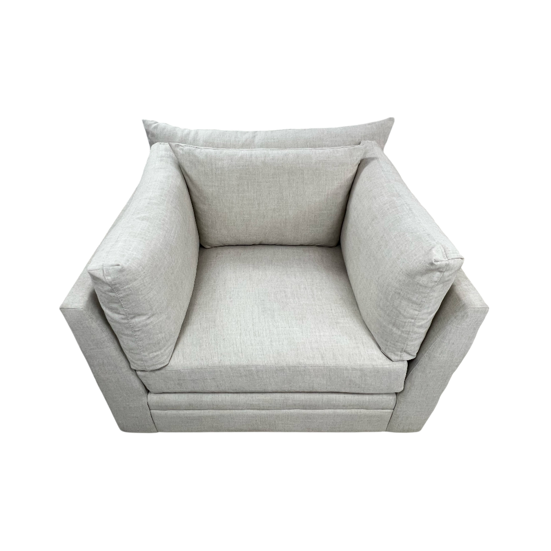 Classic Home Audrey Upholstered Swivel Armchair Set of 2