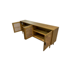 Classic Home Solid Wood 4 - Door Sideboard