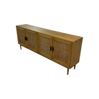 Classic Home Solid Wood 4 - Door Sideboard