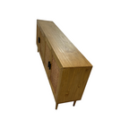 Classic Home Solid Wood 4 - Door Sideboard