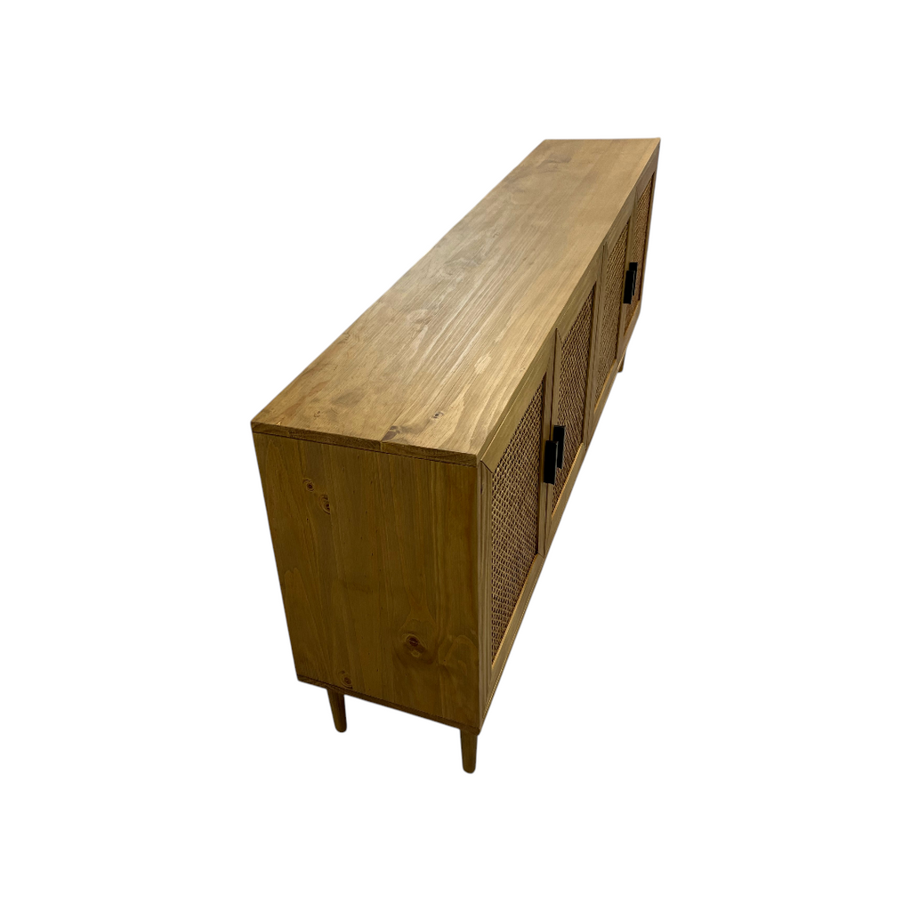 Classic Home Solid Wood 4 - Door Sideboard