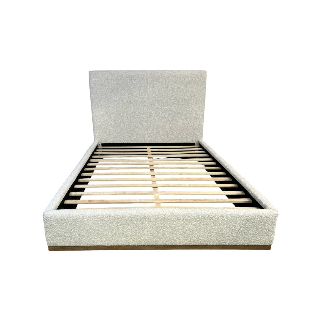 Coaster Furniture Knox Cream Upholstered Queen Platform Bed