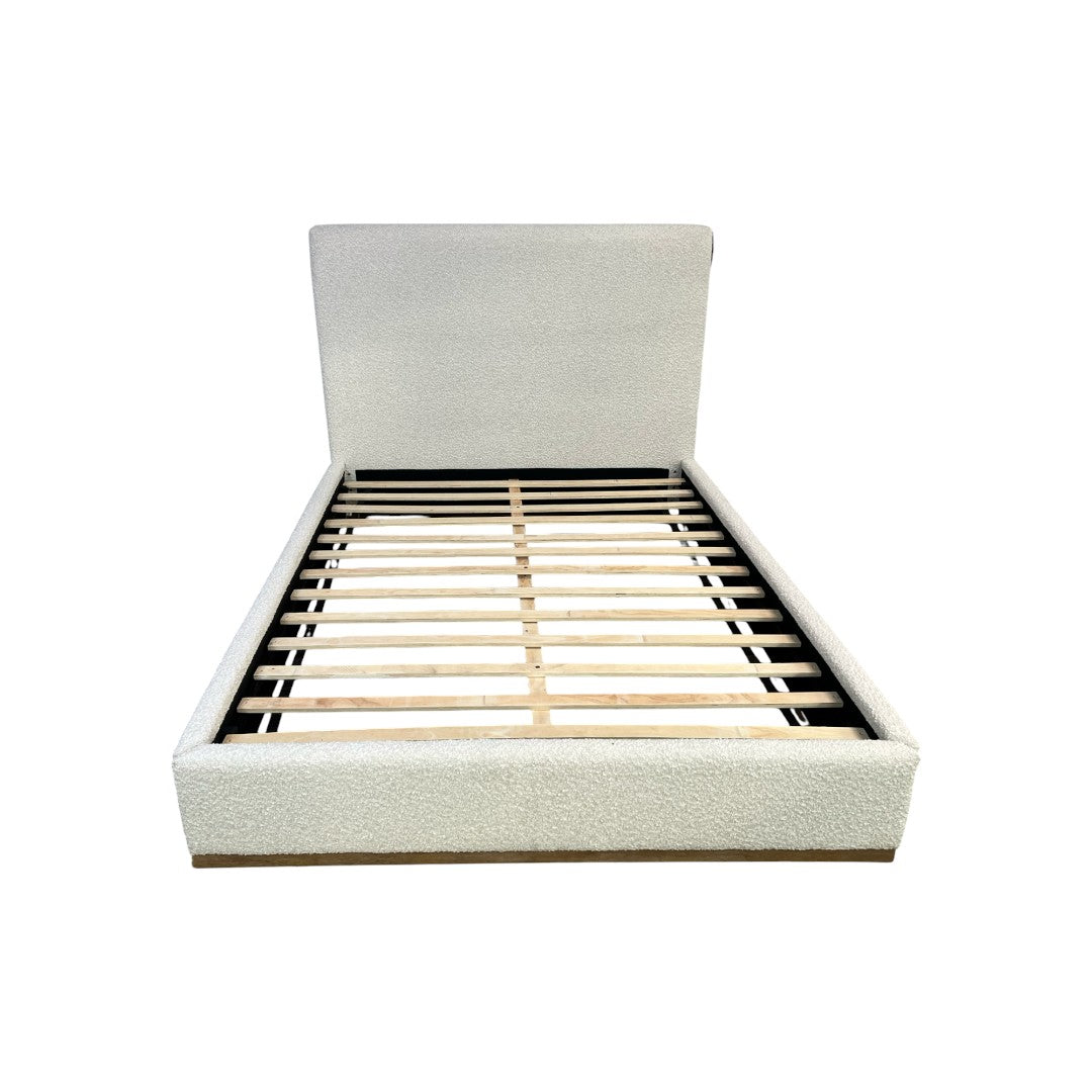 Coaster Furniture Knox Cream Upholstered Queen Platform Bed