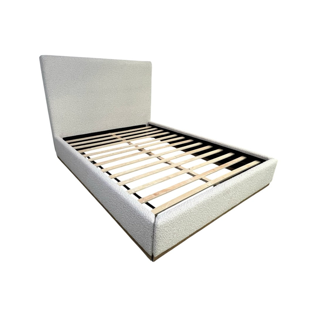 Coaster Furniture Knox Cream Upholstered Queen Platform Bed