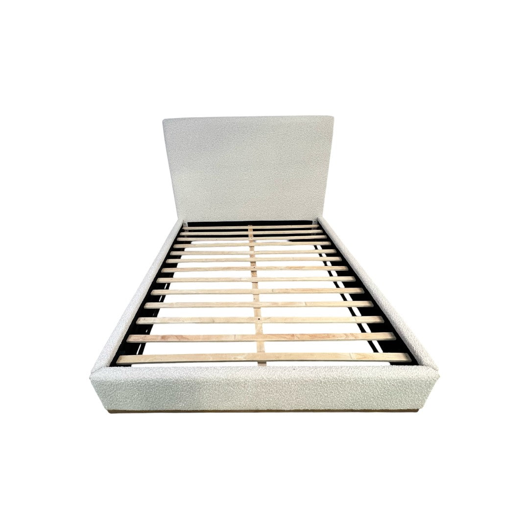 Coaster Furniture Knox Cream Upholstered Queen Platform Bed