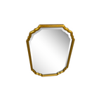 Coleman Furniture Lightly Antiqued Metallic Gold Leaf Rectangular Mirror by Uttermost
