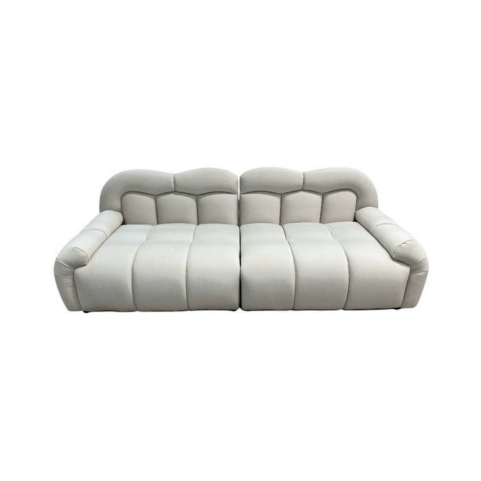 Comfy Sofas Cream Cloud Duo Simple Fabric Sofa - Small, image 2