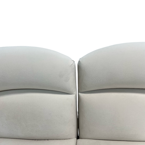 Comfy Sofas Cream Cloud Duo Simple Fabric Sofa, image 11