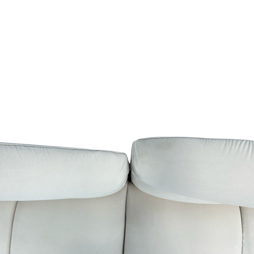 Comfy Sofas Cream Cloud Duo Simple Fabric Sofa, image 12