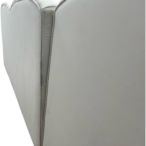 Comfy Sofas Cream Cloud Duo Simple Fabric Sofa, image 13