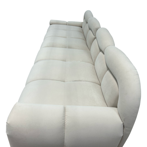 Comfy Sofas Cream Cloud Duo Simple Fabric Sofa, image 7