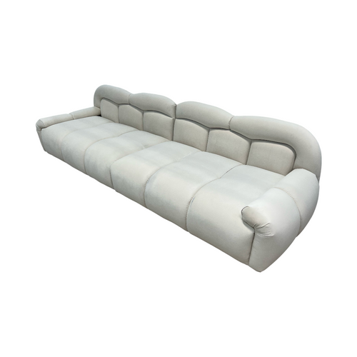 Comfy Sofas Cream Cloud Duo Simple Fabric Sofa, image 3