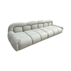 Comfy Sofas Cream Cloud Duo Simple Fabric Sofa