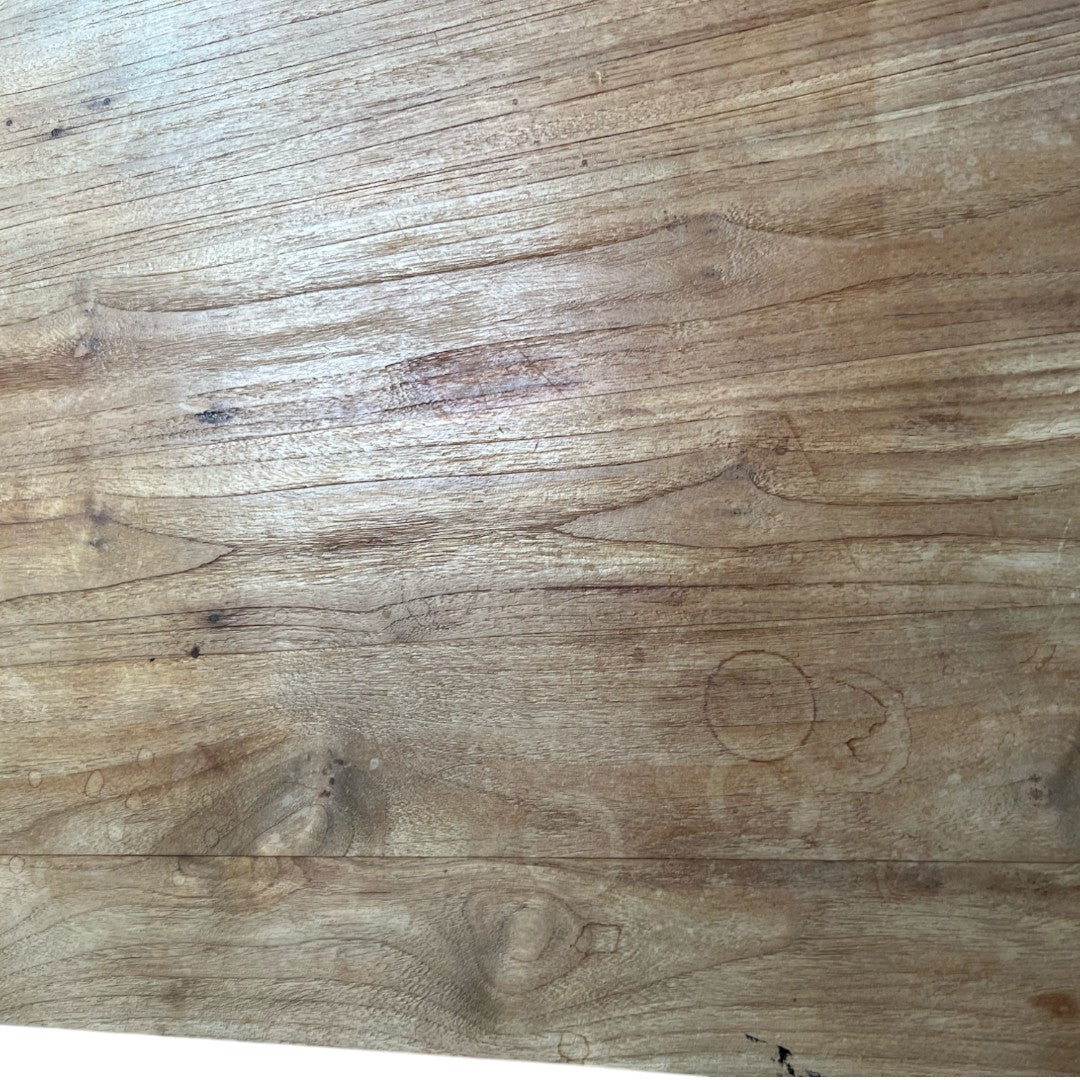 Crate & Barrel Parsons Reclaimed Wood Top Dining Table