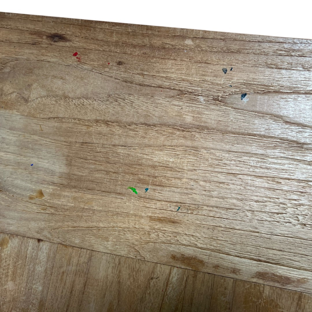 Crate & Barrel Parsons Reclaimed Wood Top Dining Table