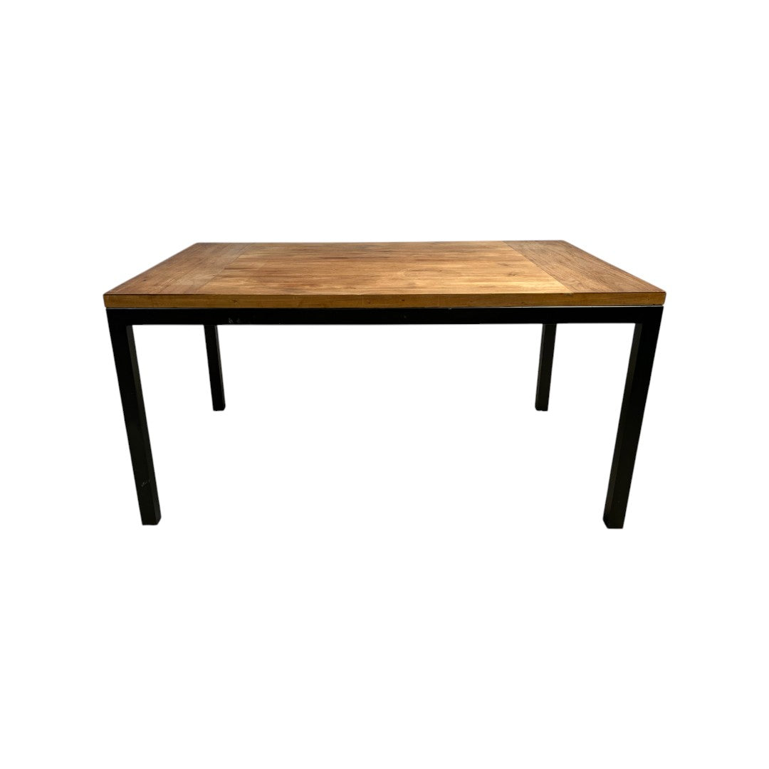 Crate & Barrel Parsons Reclaimed Wood Top Dining Table