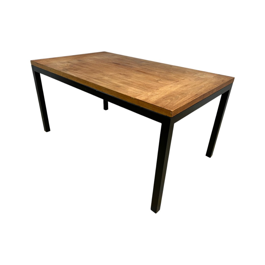 Crate & Barrel Parsons Reclaimed Wood Top Dining Table
