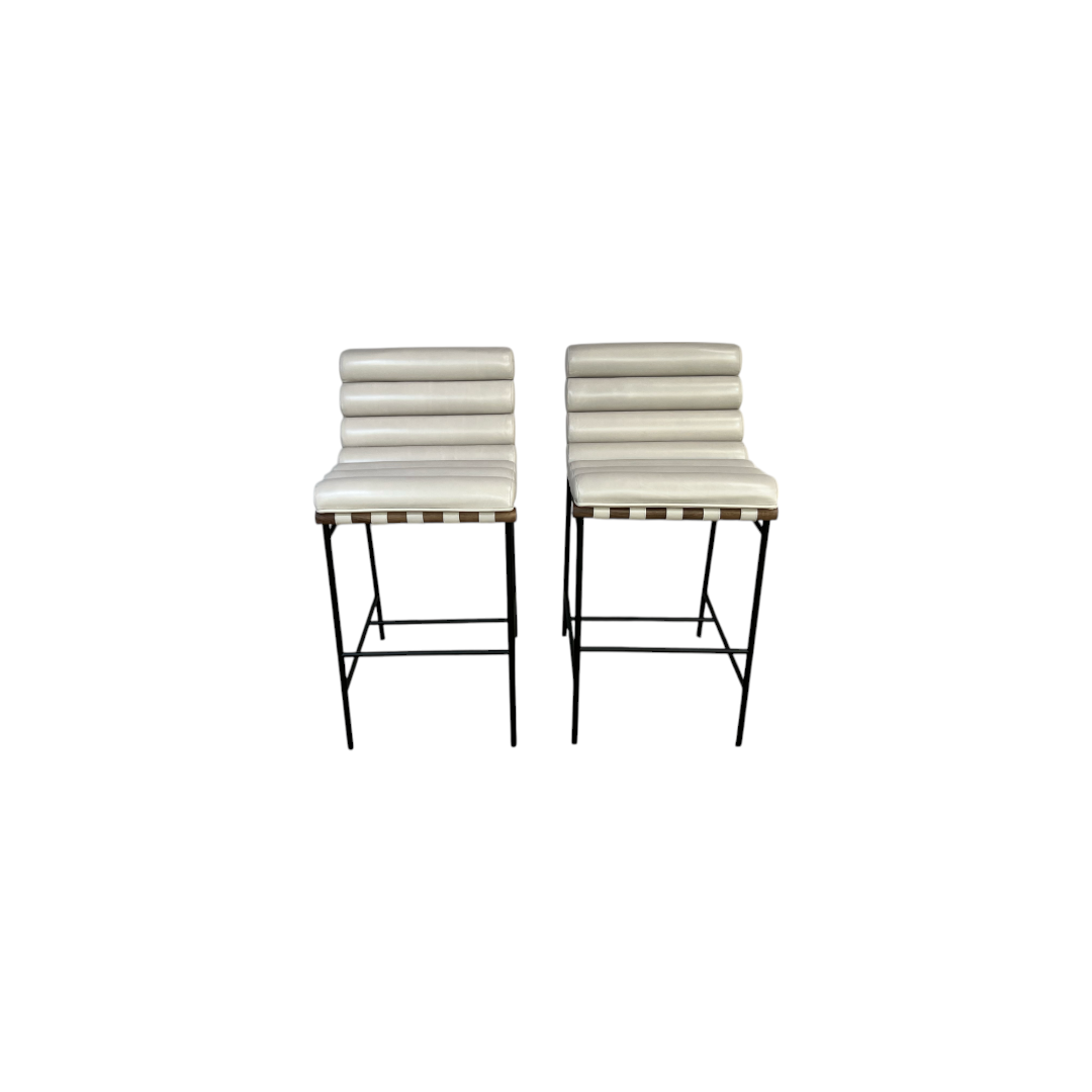 Denver Modern Vail Barstool in Pearl Walnut