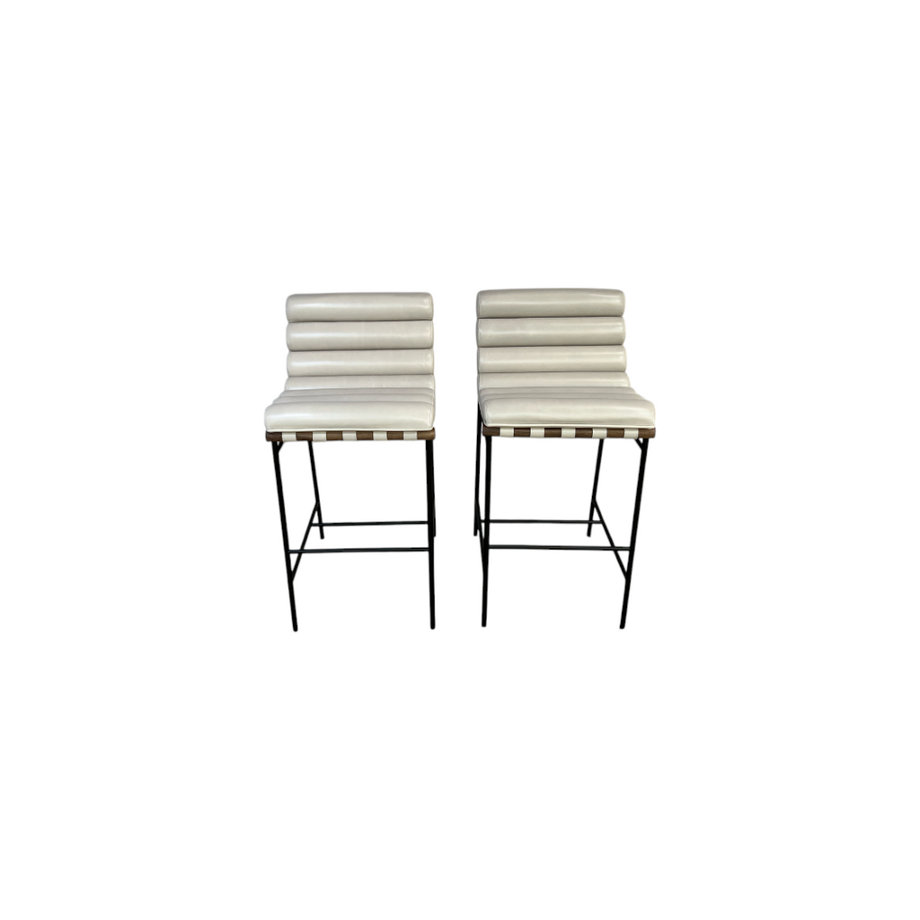 Denver Modern Vail Barstool in Pearl Walnut