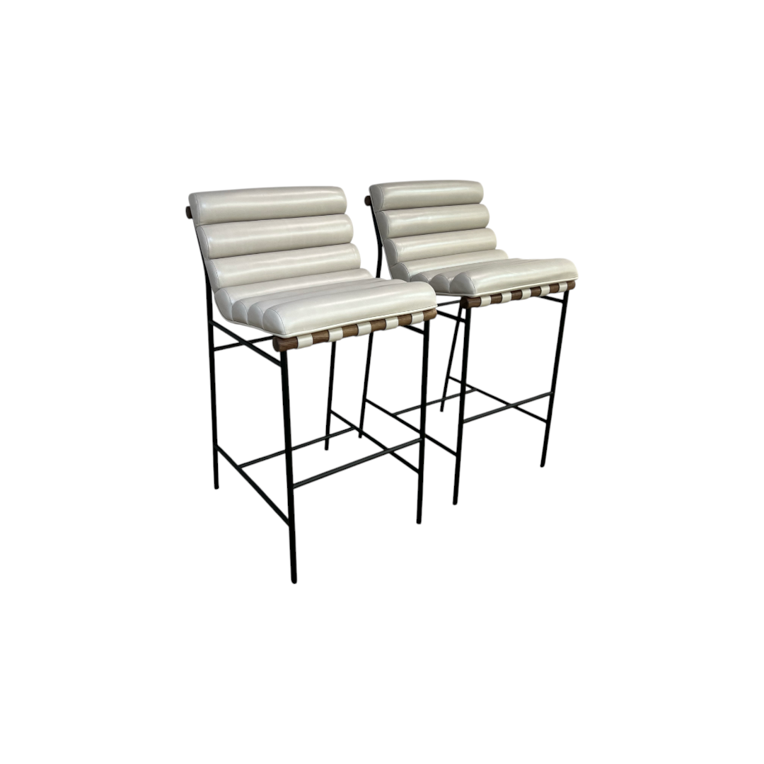 Denver Modern Vail Barstool in Pearl Walnut