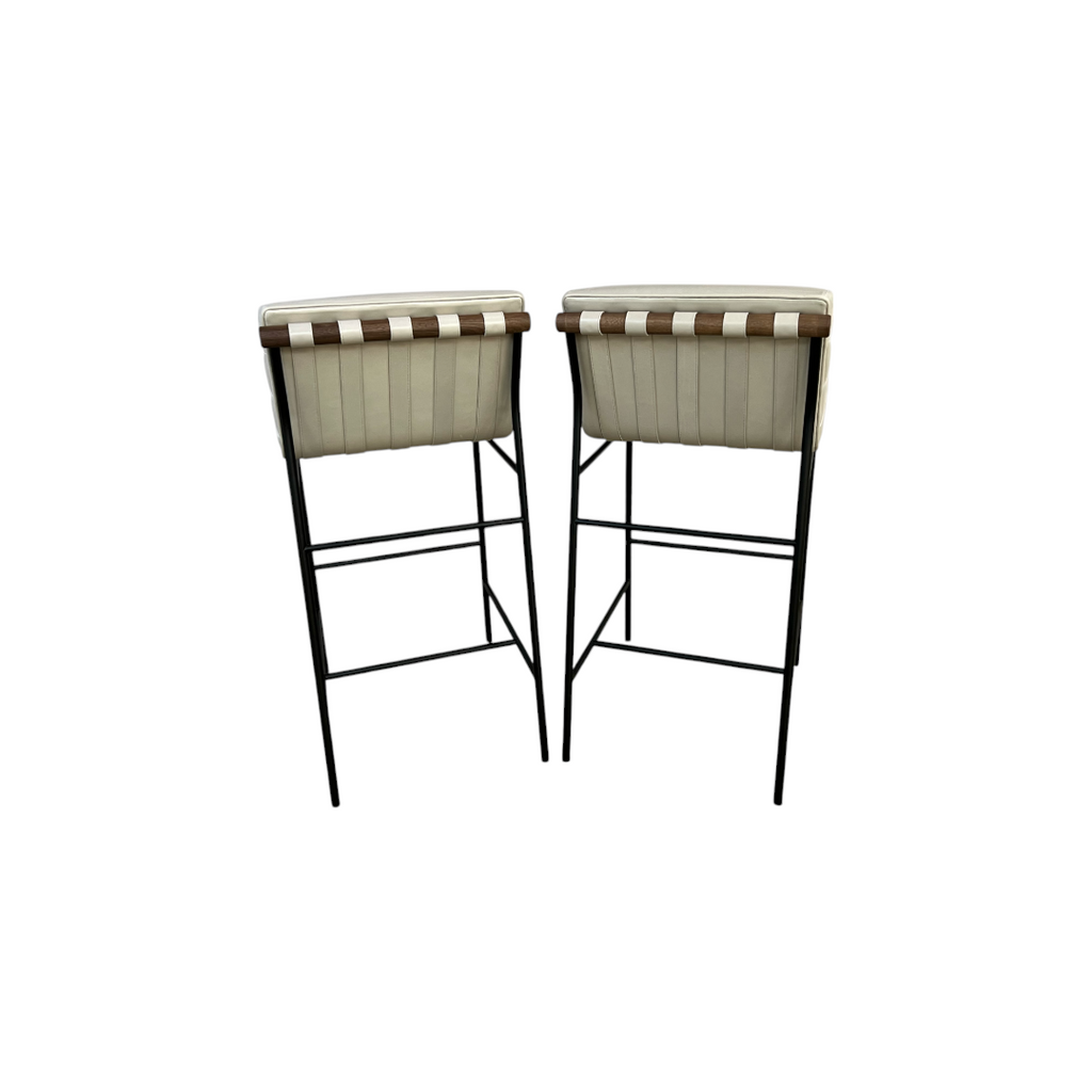 Denver Modern Vail Barstool in Pearl Walnut