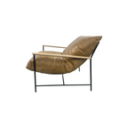 Denver Modern Vail Lounge Chair - Sunflower Leather
