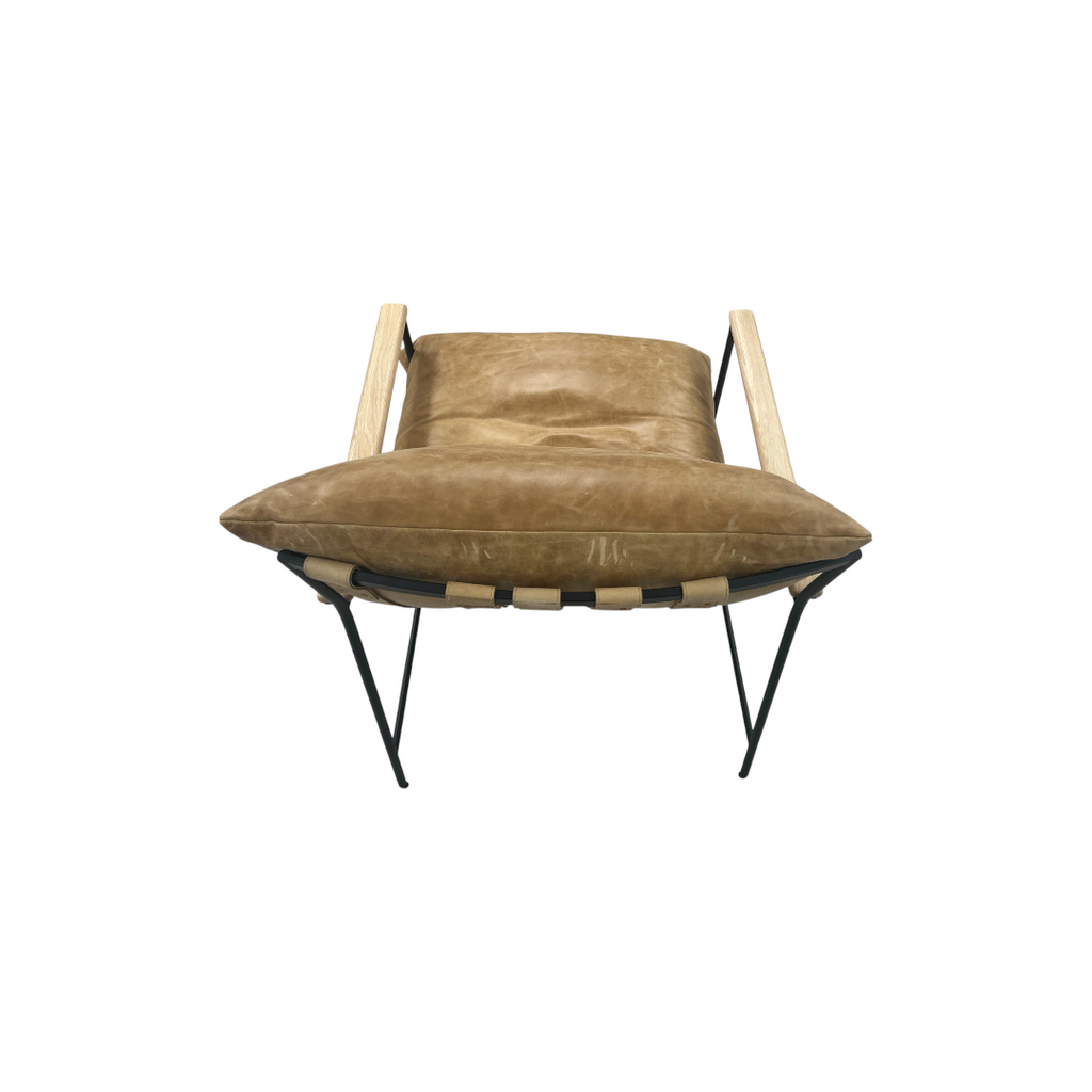 Denver Modern Vail Lounge Chair - Sunflower Leather