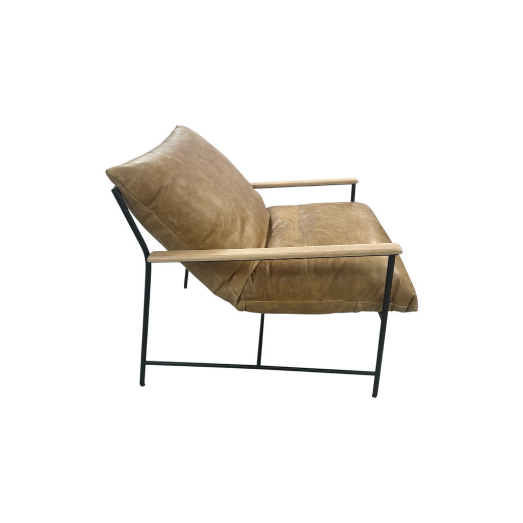 Denver Modern Vail Lounge Chair - Sunflower Leather