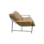 Denver Modern Vail Lounge Chair - Sunflower Leather